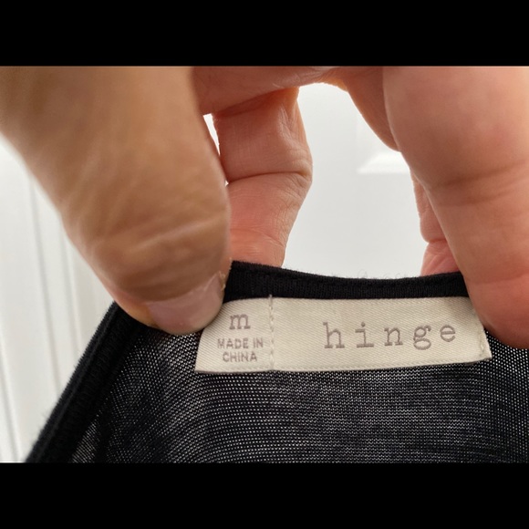 Nordstrom Top Black Lace Front - Picture 6 of 9